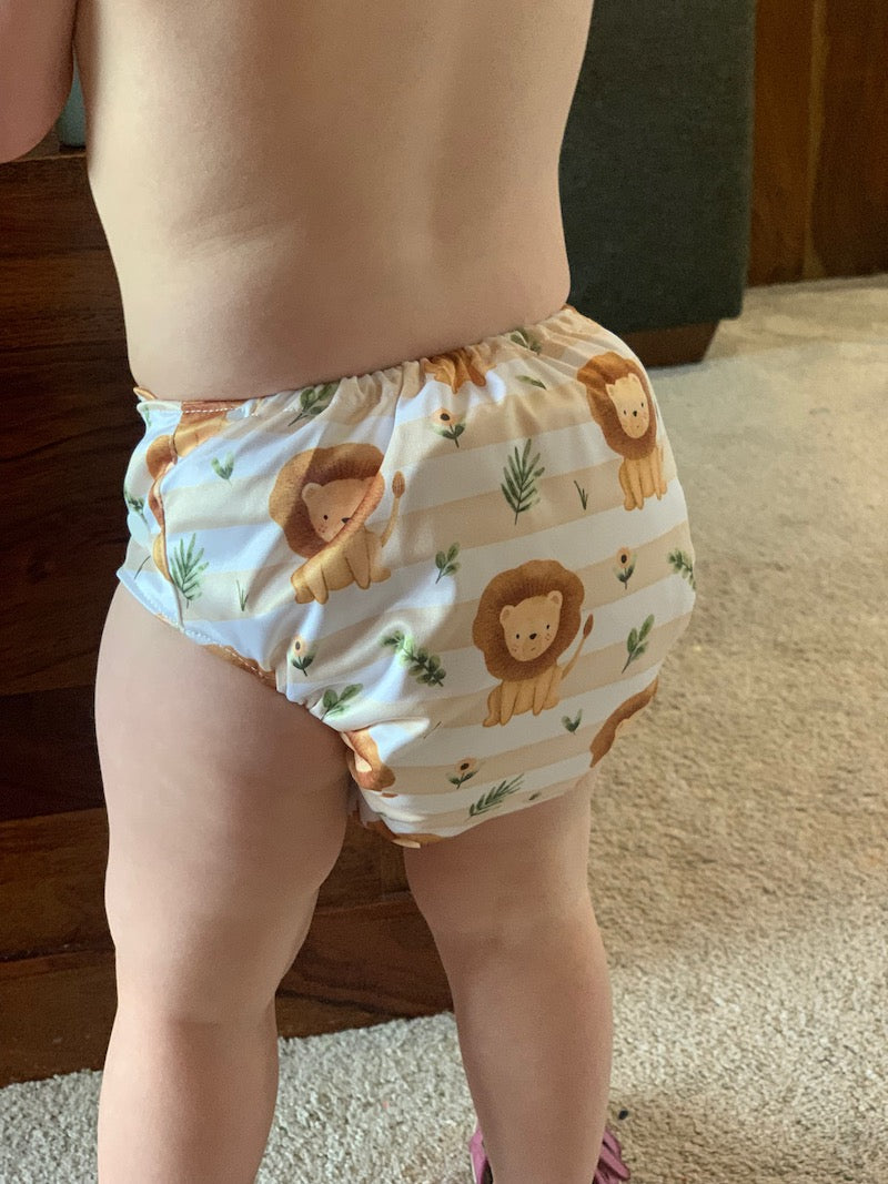 Hear me roar reusable nappy