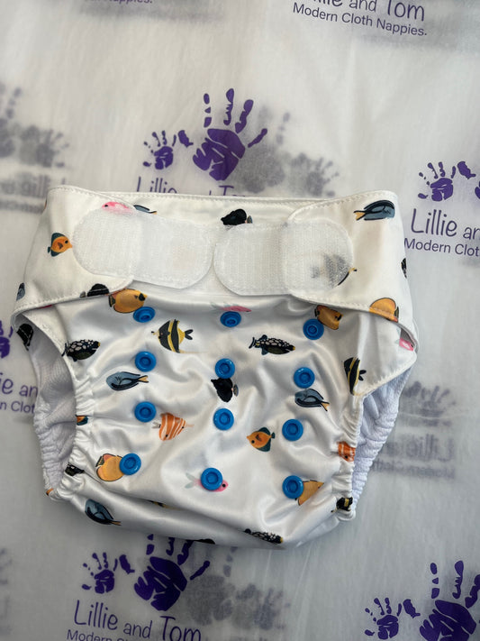 Hook and Loop Pocket Nappy - Finding Lillie