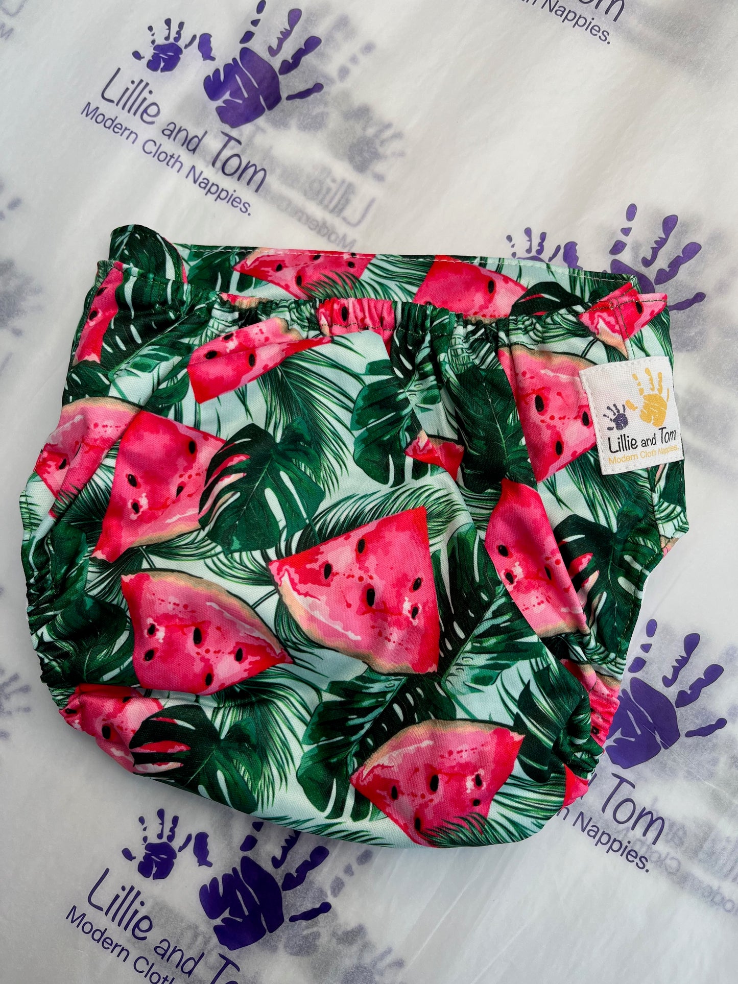 Hook and Loop Pocket Nappy - Tropical Dream